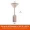 Modern Leisure Monterey Stand-Up Patio Heater Cover, 32 in. Dia top x 18.5 in. Dia bottom x 95 in. H, Beige 2917 - alternate 4